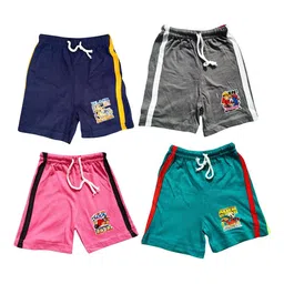 NEW TRINATH HOSIERY Boys Pack Of 4 Printed Pokemon Shorts-36