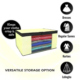 Kuber Industries Cream-Coloured Set of 4 Regular Drawer Organiser Organisers image 5
