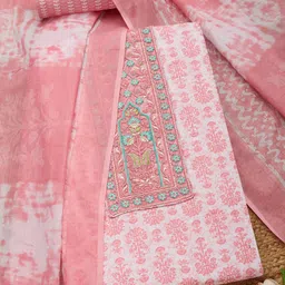 Soch Printed Unstitched Dress Material-picture-25