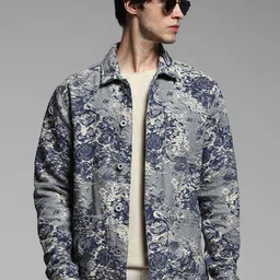 Jack & Jones Men Camouflage Open Front Jacket-30