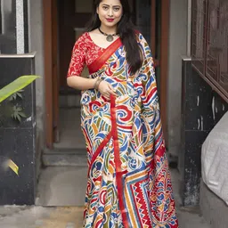LeeliPeeri Designer Batik Printed Saree-image-38
