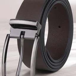 Metronaut Men Textured Leather Formal Belt-image-93
