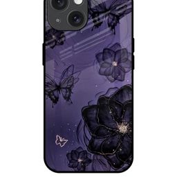 QRIOH Floral Printed iPhone 15 Back Case Mobile Accessories-image-23