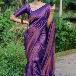 Areca Designer Woven Design Zari Pure Silk Designer Banarasi Saree-image-48