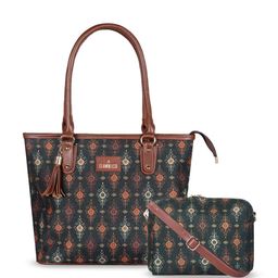 THE CLOWNFISH Structured Shoulder Bag with Cut Work-54