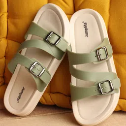 JUMPLITE Women Open Toe Flats-10