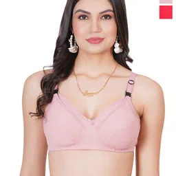 Liigne Women Pack Of 2 Full Coverage Cotton Maternity Bra-image-66