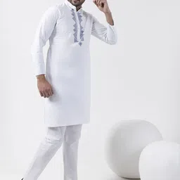 DEVOILER Men Printed Regular Kurta with Pyjamas image 4