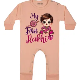 Arvesa My First Rakhi Printed Bodysuit-picture-17