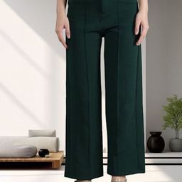 BAESD Women Straight Fit High-Rise Trousers-image-42