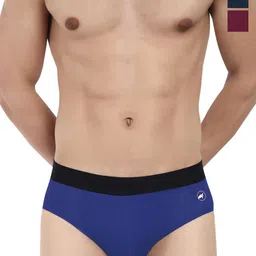 LOGGERHEAD Pack Of 3 Mid Rise Briefs - LHMB002-E.Blue-Maroon-Navy-E.Blue-Maroon-Navy-image-23