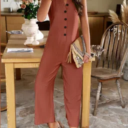 StyleCast Women V-Neck Basic Jumpsuit-image-49