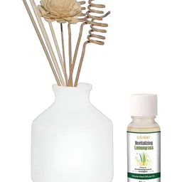 Edysian White Ceramic Reed With Lemongrass Fragrance AromaOil-50ml-picture-57