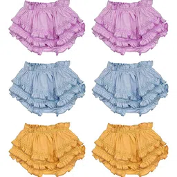 Fancy Walas Infant Girls Pack Of 6 Cotton Basic Briefs FW330_Multi_S_PK06.-37