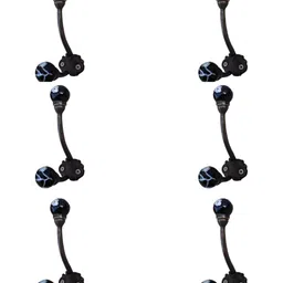 IndianShelf 6 Pcs Ceramic Floral Wall Hangers Hooks-image-63