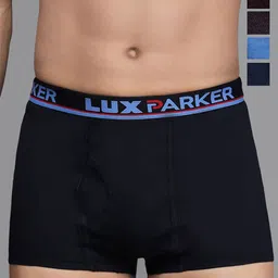 LUX PARKER Pack Of 5 Pure Cotton Long Trunks LUX_PARKER_SEMI-LONG_COL_5PC-35