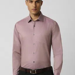 Van Heusen Men Spread Collar Micro Disty Printed Cotton Slim Fit Formal Shirt-image-64