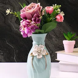 TAYHAA Purple 1 Pieces Rose Artificial Flower-image-47