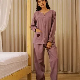 SANSKRUTIHOMES Women Pure Cotton Night suit-image-78