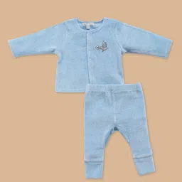 Ohmybebe Boys Round Neck Organic Cotton Shirt With Jogger-20