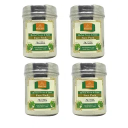 Khadi Pure Set Of 4 Herbal Neem & Tulsi Face Pack For Pimples - 50 g Each-image-73