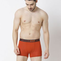 UnderJeans by Spykar Outer Elasticated Short Trunk UJNPTS064BURNTORANGE-picture-13