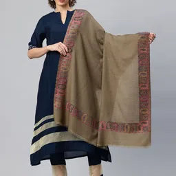 SWI Stylish Paisley Woven Design Shawl-29