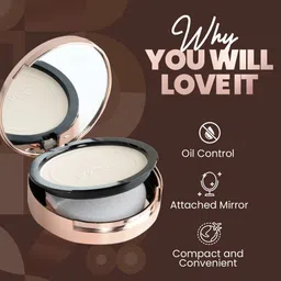 MARS Mattifying Compact Powder With Applicator Puff 8 g - Light 01 image 4