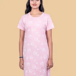 Kryptic Printed Nightdress-image-69