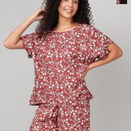 Clovia Women Printed Night suit-picture-9