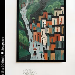 SOWPEACE Green & Grey 1 Piece Canvas Abstract Wall Photographs-image-86