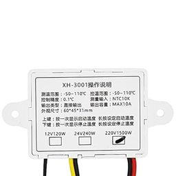 tm&w TM&W-w3001 temperature controller w3001 Incubator Thermostat Control Probe, Incubator Temperature Controller (220V AC Input Voltage) image 5