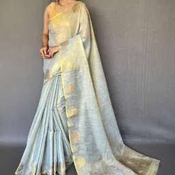KALINI Grey Tissue Sarees-44