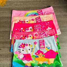 SHREE GANESH FASHION Girls Pack Of 5 Assorted Pure Cotton Bloomers-picture-10