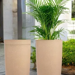 18 Inch Tower Pots with Saucer Tray Planter-71