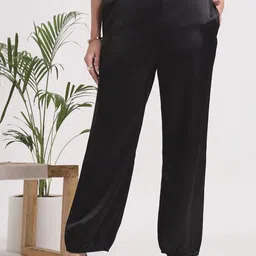 AMSWAN Women European Satin Loose Fit Trouser-picture-49