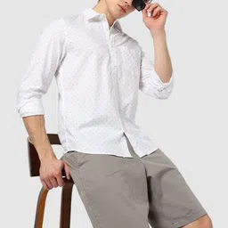 GAP All Over Printed Poplin Button Down Collar Neck Shirt-image-50