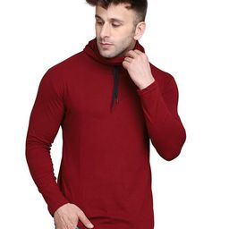 Blisstone Hood Slim Fit Cotton Casual T-shirt-picture-46