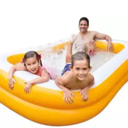 120in Inflatable Orange Transparent Kiddie Pool Inflatable Swimming Pool-14