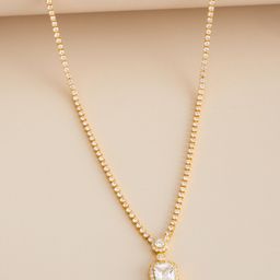 Kushal's Fashion Jewellery 925 Sterling Silver Gold-Plated Necklace-35