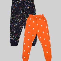 BAESD Kids Pack Of 2 Printed Cotton Mid-Rise Joggers-image-53