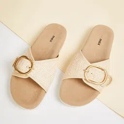 max Women Open Toe Flats with Buckles-picture-32