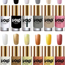 VOLO Set Of 12 Luxury Super Shine Nail Polish - 10 ml Each-Combo-No-345-30