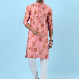 azania Men Printed Regular Kurta with Pyjamas-picture-1
