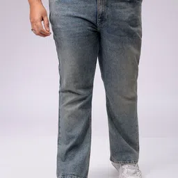 Hardsoda by The Indian Garage Co Men Bootcut Mid-Rise Heavy Fade Stretchable Jeans-image-13