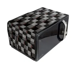 Waterproof & Dustproof PVC Microwave Oven Top Cover with 6 Utility Pockets Chek-image-63