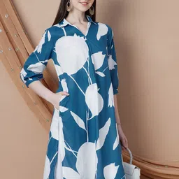 Melange by Lifestyle Women Floral Printed Anarkali Kurta-17