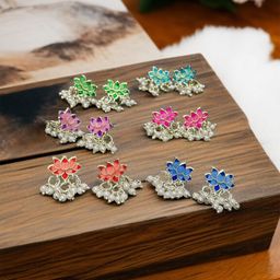 Anouk Floral Drop Earrings-image-6