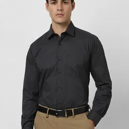 Van Heusen Men Spread Collar Geometric Printed Cotton Formal Shirt-image-94