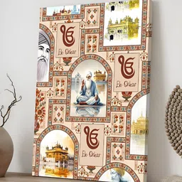 Art Street Brown & Blue 1 Piece Canvas Religious Wall Paintings-image-28